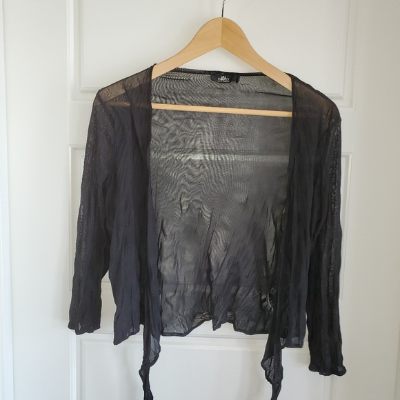 Miss Nikki black sheer shrug size large - Picture 4 of 6
